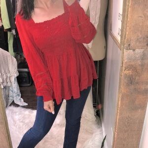 Torrid boho babydoll top size 0X